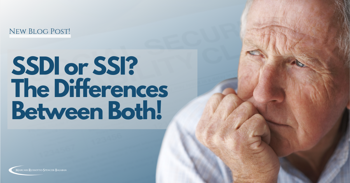 Ssdi Or Ssi The Differences Between Both 0745